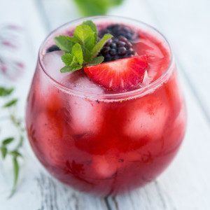 This Berry Merry Cocktail is a perfect summer drink.