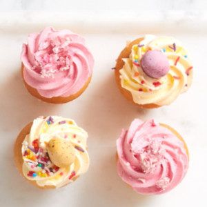 Easter Cupcakes with Vanilla Frosting