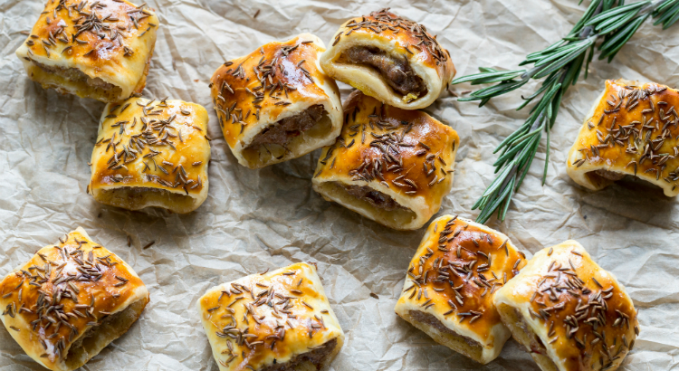 Blog image sausage rolls by Empire Pastry