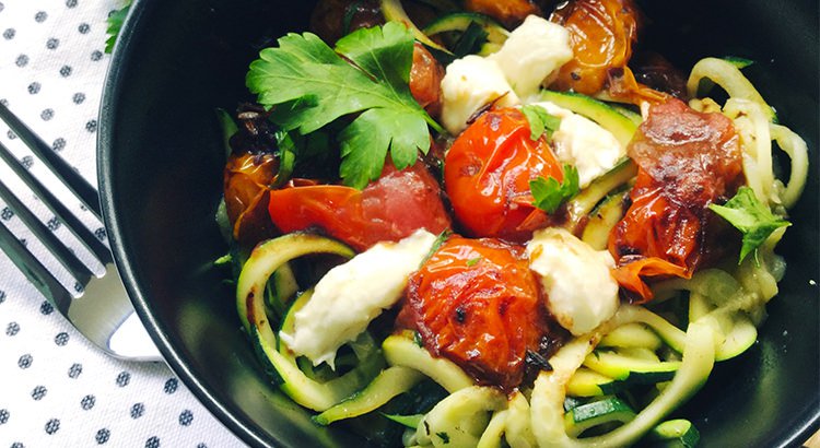 Zoodles and Balsamic Tomatoes Recipe